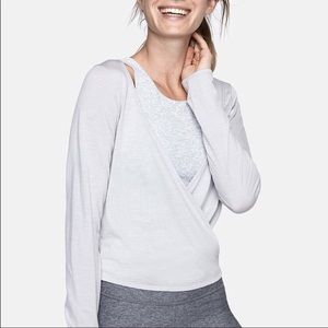 Outdoor Voices Merino Plié Wrap size XS gray